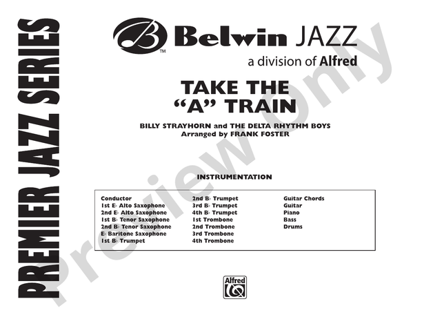 ＢＢ楽譜「Take the 'A' Train」FRANK FOSTER(絶版) Take The 