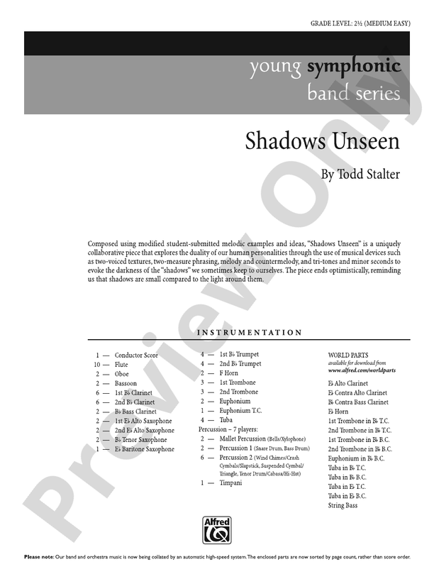 Shadows Unseen                                                                                                                                                                                                                                            