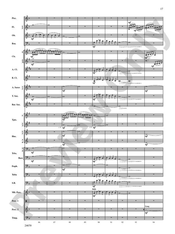 Tsunami: Concert Band Conductor Score & Parts: Vince Gassi