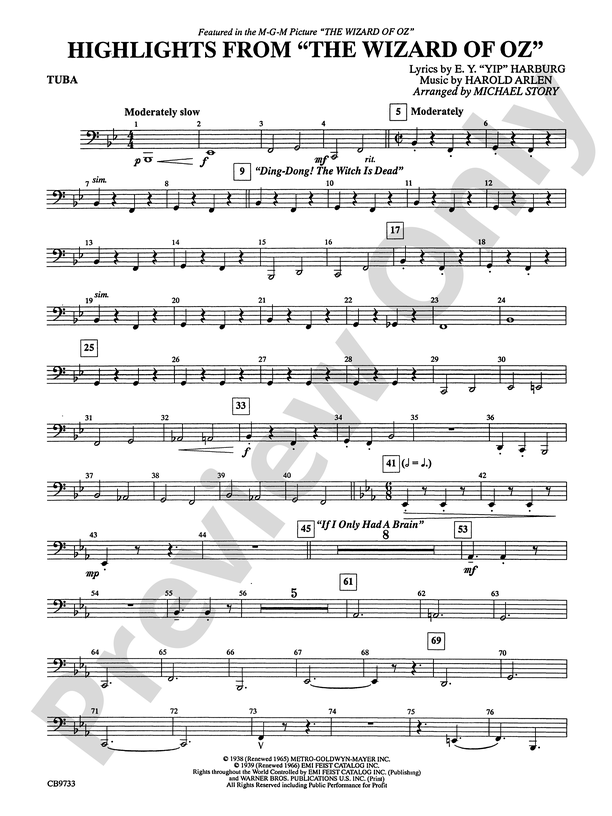 We're Off To See The Wizard by E.Y. Yip Harburg - Easy Guitar Tab -  Guitar Instructor