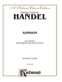 Samson (1743), An Oratorio