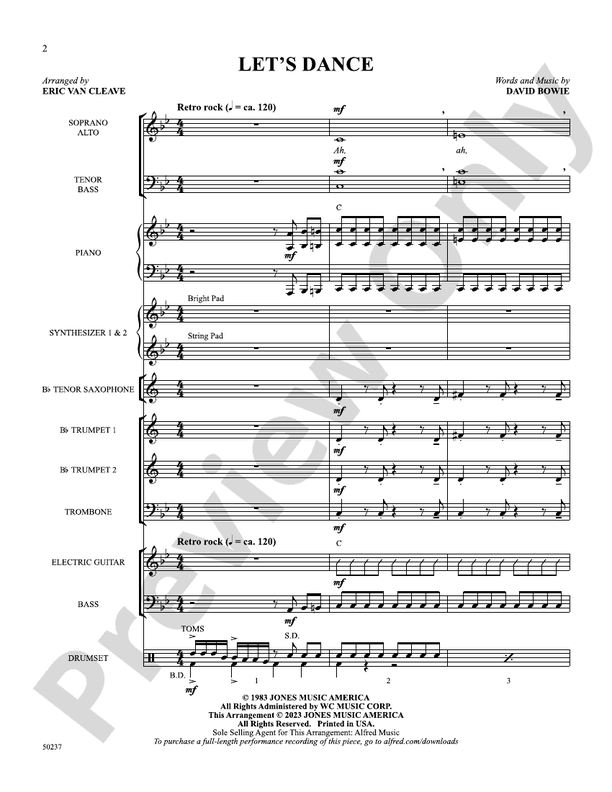 Let's Dance: Score: Choir Score - Digital Sheet Music Download