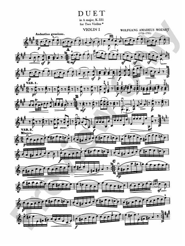 Piano　the　331):　A　in　Download　Sheet　K.　Amadeus　Mozart　Major,　Music　Violin　Wolfgang　(after　Digital　Mozart:　Book:　Duet　Sonata