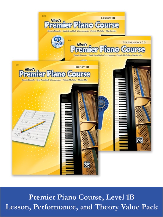Premier Piano Course, Lesson, Theory & Performance 1B 2012 (Value Pack)
