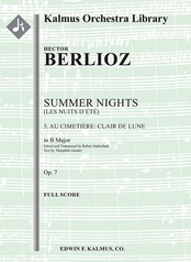 Summer Nights, Op. 7 (Les nuits d'ete): 5. Au Cimetière: Clair de lune (transposed in B)