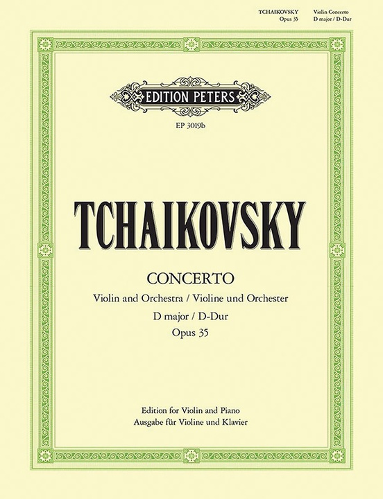 Violin Concerto in D Op. 35 (Edition for Violin and Piano by the Composer):  Violin u0026 Piano: Pyotr Ilyich Tchaikovsky | Sheet Music