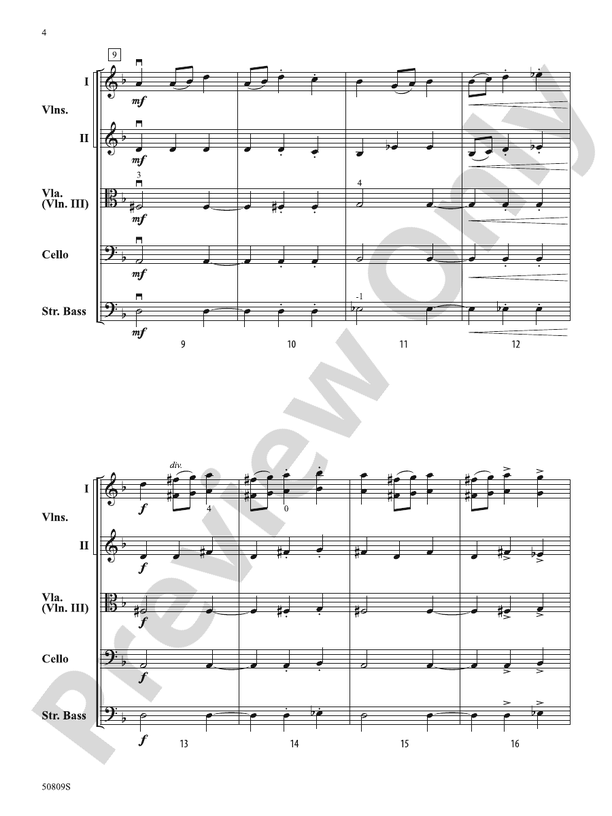 Malagueña: String Orchestra Conductor Score & Parts: Ernesto Lecuona ...