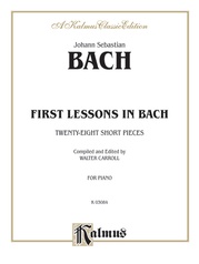 Bach: First Lessons in Bach (Ed. Carroll)
