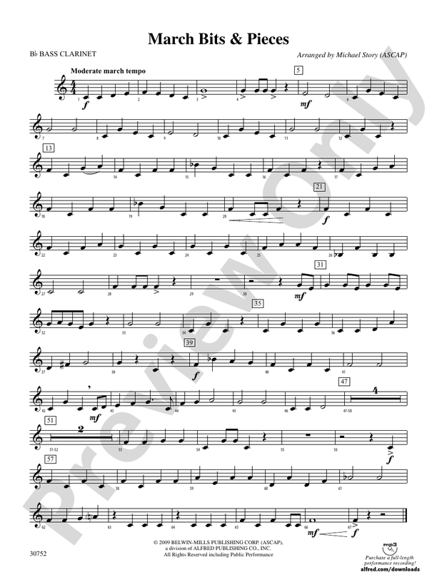 March Bits & Pieces Bflat Bass Bflat Bass Part