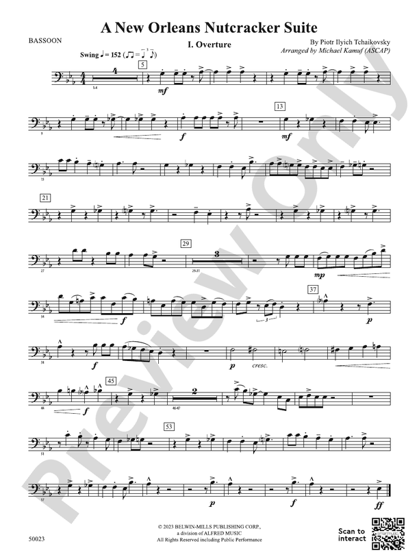 A New Orleans Nutcracker Suite: Bassoon: Bassoon Part - Digital Sheet ...