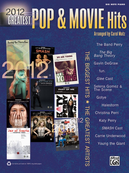2012 Greatest Pop & Movie Hits