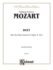 Duet (after the Piano Sonata in A Major, K. 331)