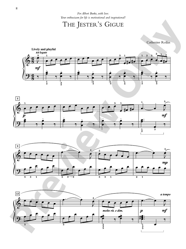 The Jester's Gigue - Piano Solo