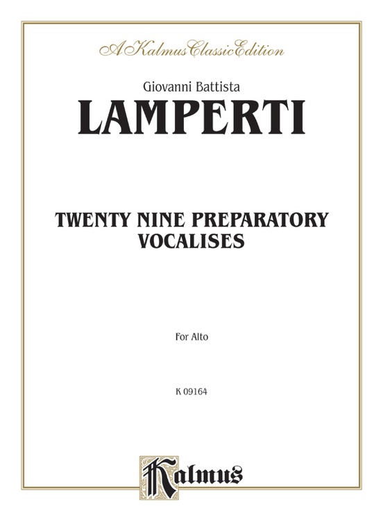 Twenty-Nine Preparatory Vocalises