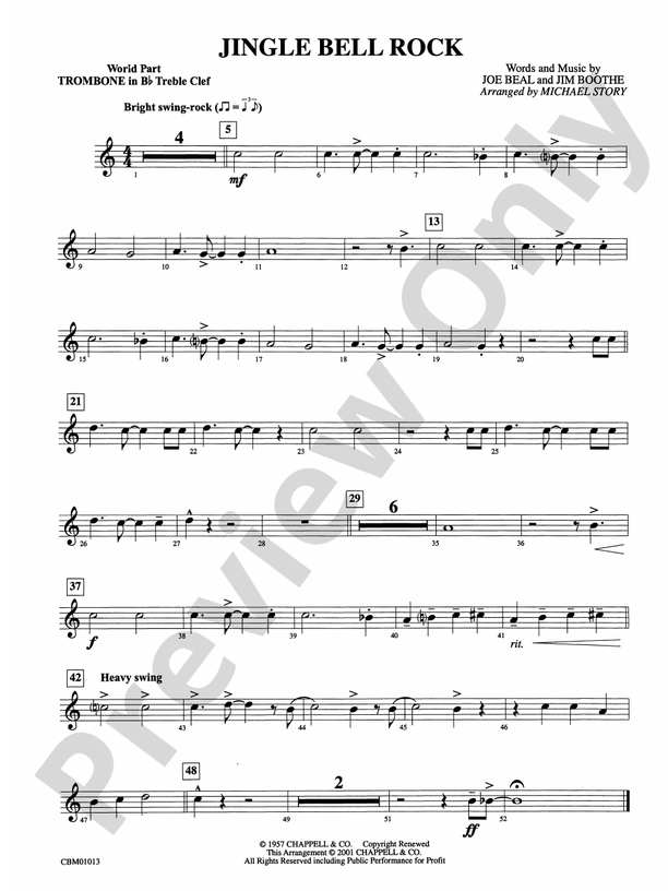 Jingle Bell Rock WP 1st Bflat Trombone T.C. WP 1st Bflat Trombone T