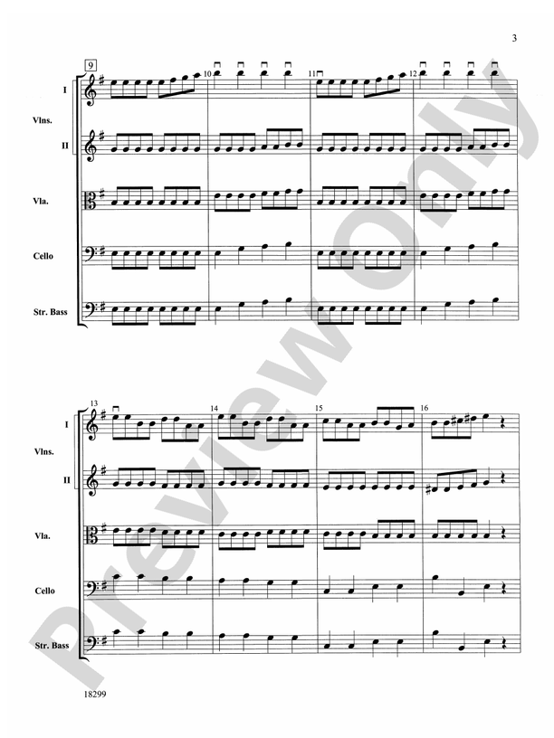 Three Scenes from a Green Valley String Orchestra Conductor Score