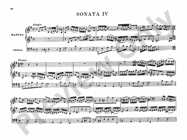 Bach: Complete Organ Works, Volume I: Sonata No. 4 in E Minor Part
