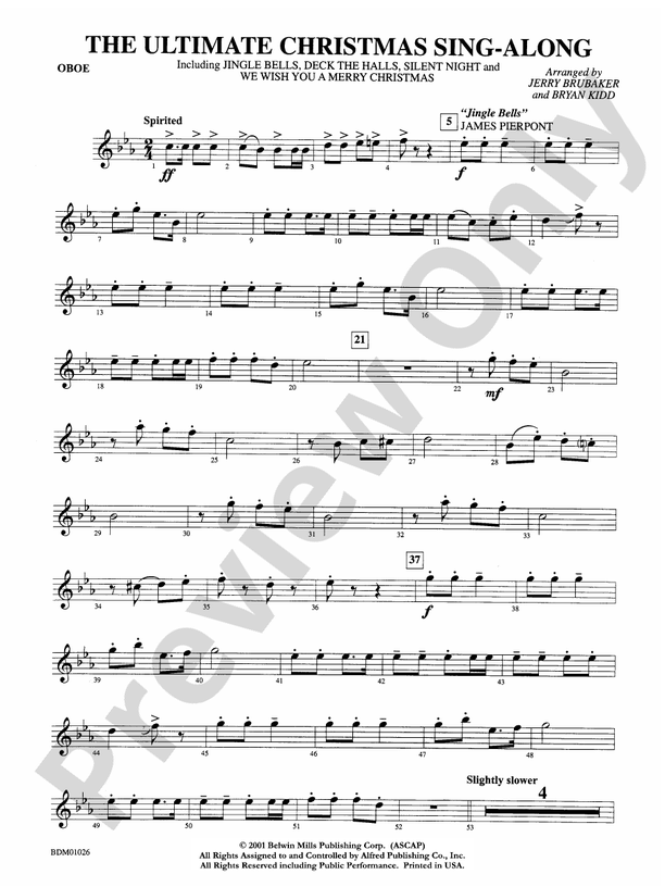 The Ultimate Christmas SingAlong Oboe Oboe Part Digital Sheet