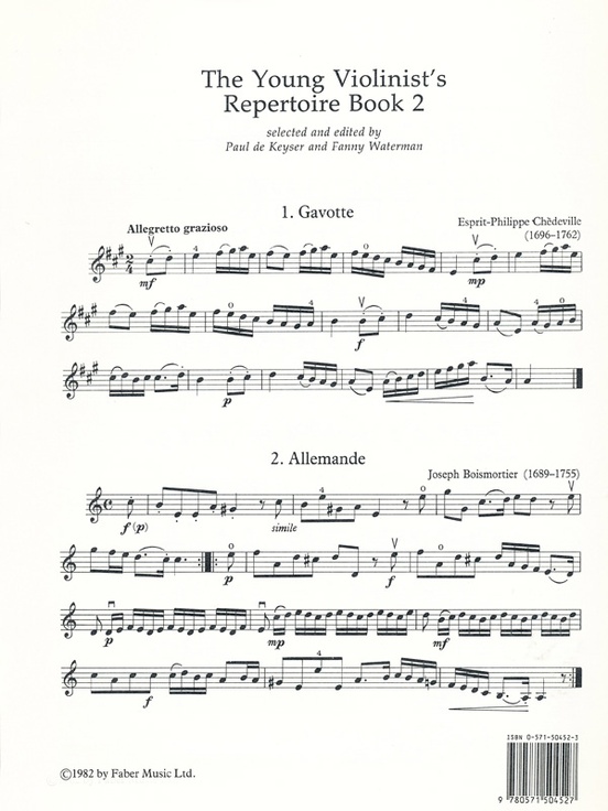 The Young Violinist's Repertoire, Book 2