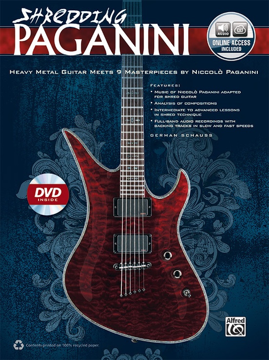 Shredding Paganini: Guitar Book, CD & DVD | Sheet Music