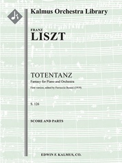 Totentanz (paraphrase on Dies Irae), S. 126/1 (1st version, 1847, ed. Busoni)