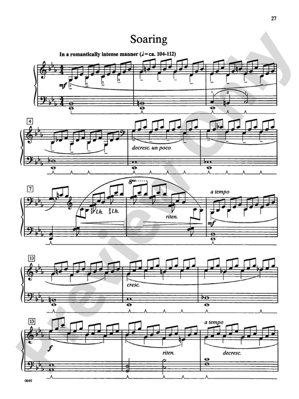 Soaring - Piano Solo