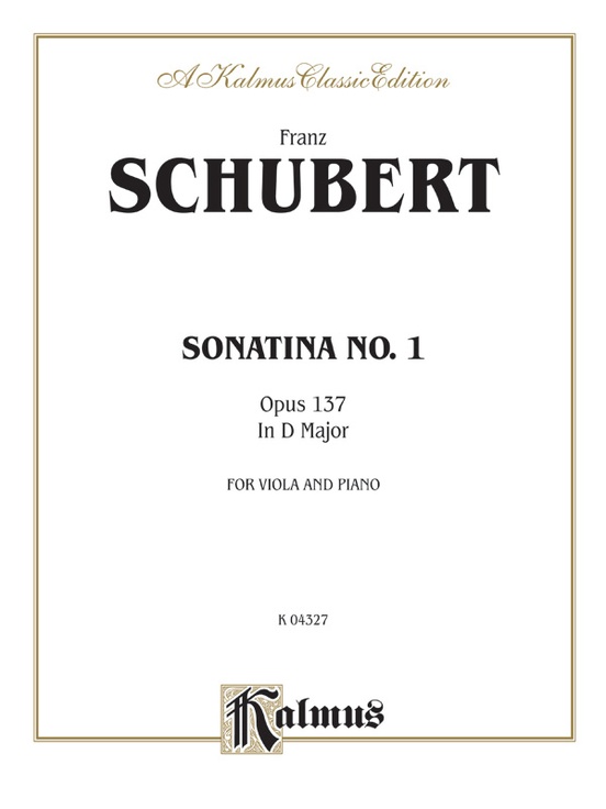 Sonatina No. 1 in D Major, Opus 137
