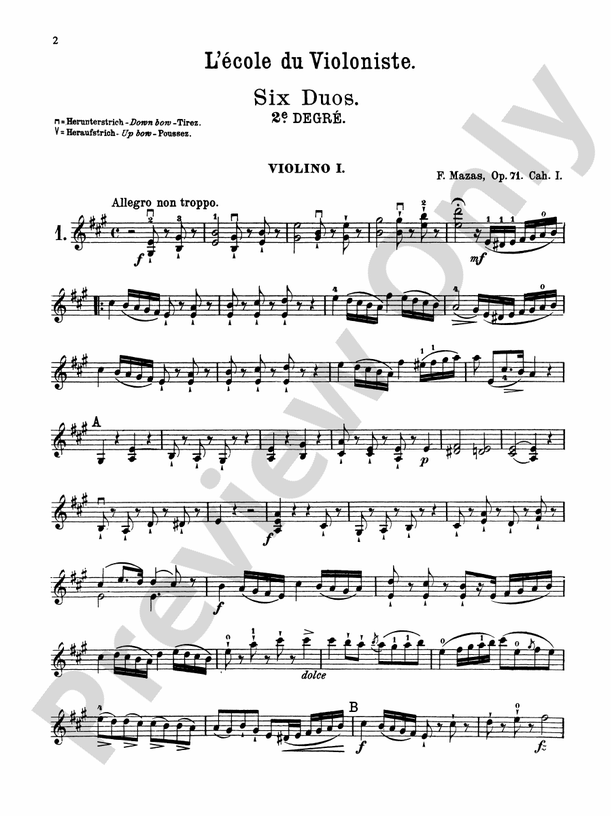 Mazas: Six Duets, Op. 71
