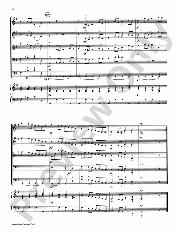 Brandenburg Concerto No. 3