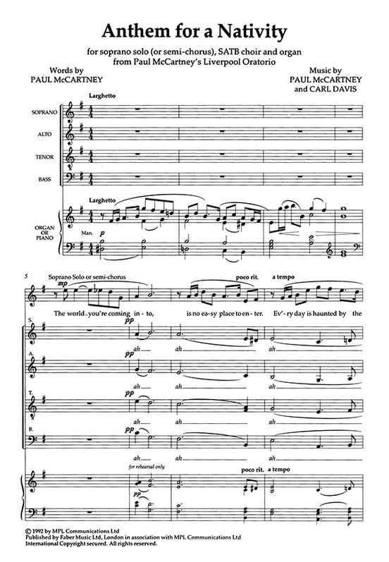 Anthem for a Nativity