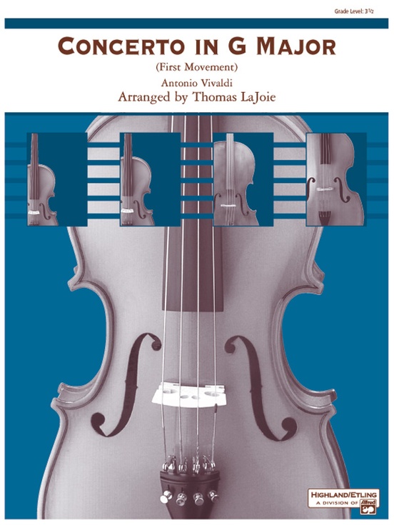 temperament Misforståelse nøje Concerto in G Major: String Orchestra Conductor Score & Parts: Antonio  Vivaldi | Alfred Music