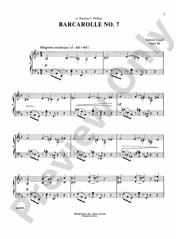 Fauré: Selected Works