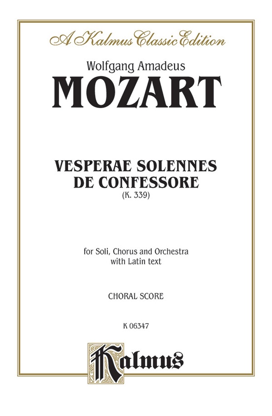 Vesperae Solennes de Confessore (K. 339)