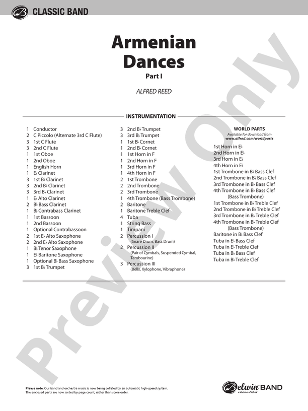 Armenian Dances, Part I