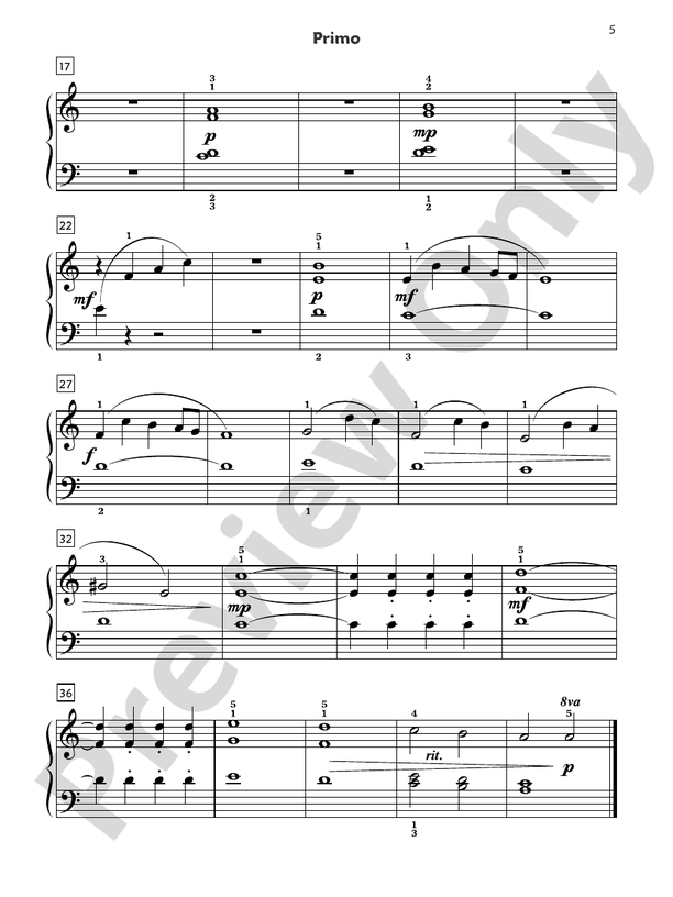 Premier Piano Course, Duet 2B