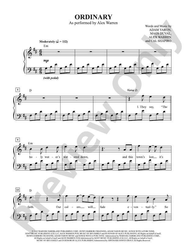 Ordinary (Alex Warren)