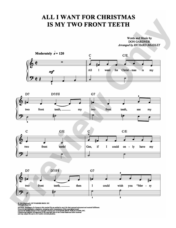 Download All I Want For Christmas Is My Two Front Teeth - Don Gardner