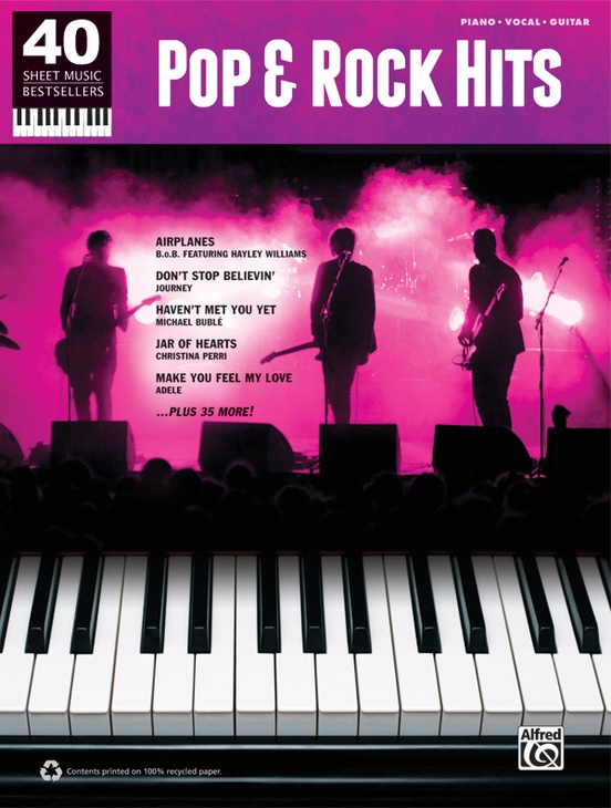 40 Sheet Music Bestsellers: Pop & Rock Hits