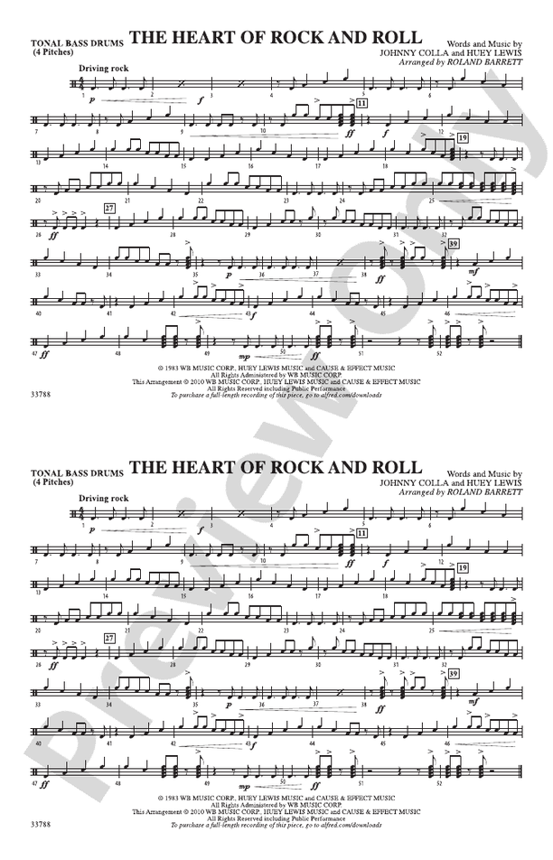 The Heart of Rock and Roll: Tonal Bass Drum