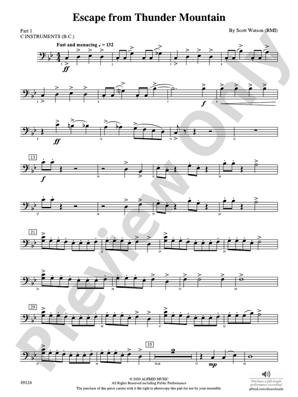 Escape from Thunder Mountain: Part 1 - C Instruments (B.C.)