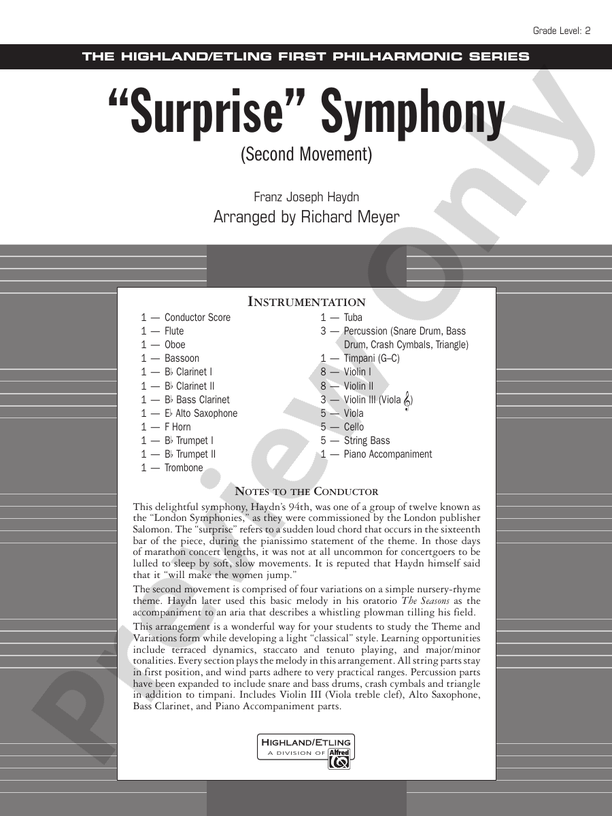 "Surprise" Symphony