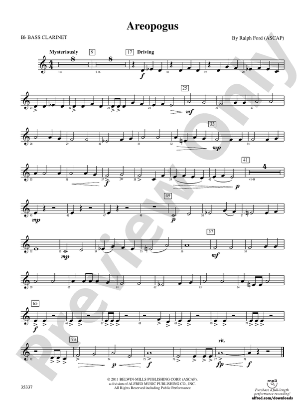 Areopogus: B-flat Bass Clarinet