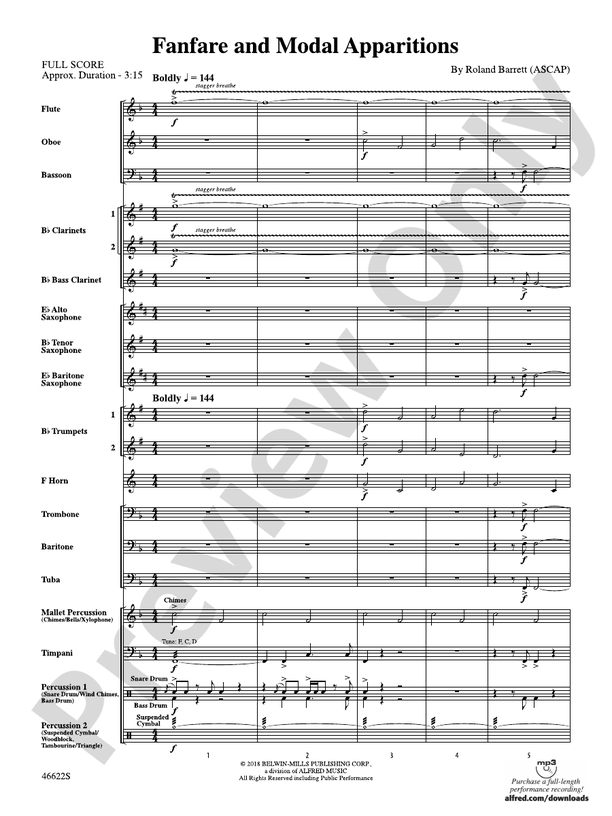 Fanfare and Modal Apparitions