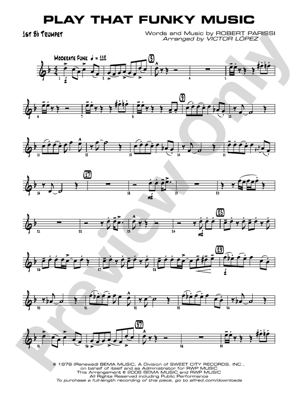 Play That Funky Music: 1st B-flat Trumpet: 1st B-flat