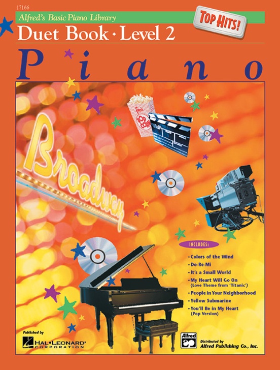 Alfred's Basic Piano Library: Top Hits! Duet Book 2