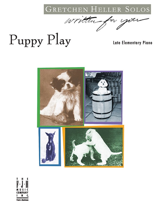 Puppy Play Late Elementary Piano Sheet Gretchen Heller Sheet Music
