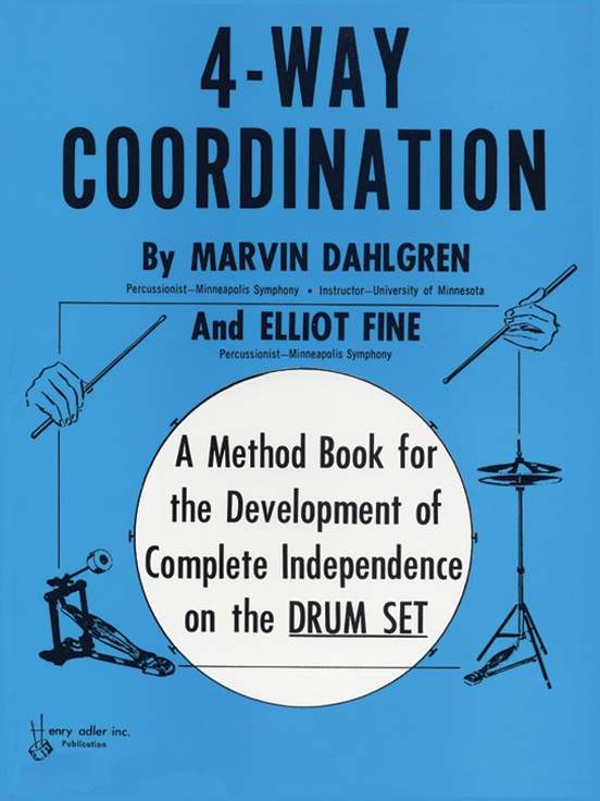 4 Way Coordination Drumset Book