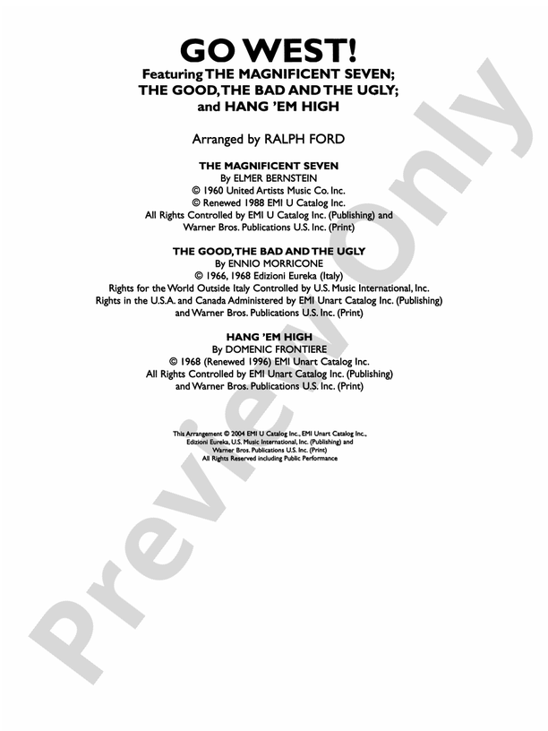 Go West! (Medley)
