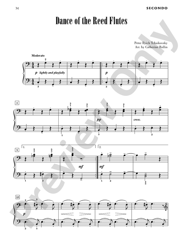 Dance of the Reed Flutes - Piano Duet (1 Piano, 4 Hands)