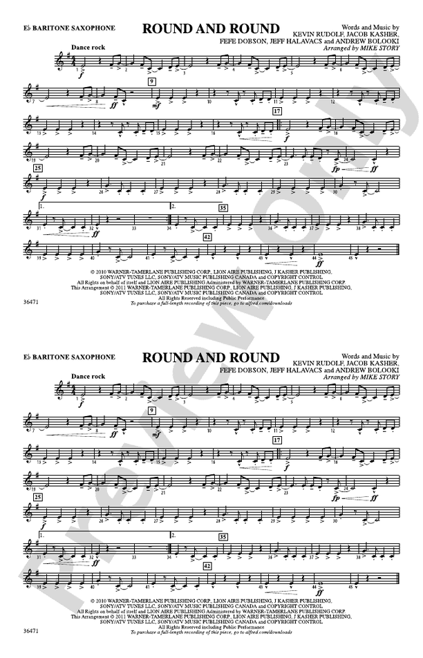 Round and Round: E-flat Baritone Saxophone: E-flat Baritone Saxophone ...